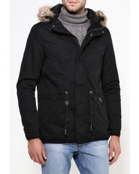 Мужская черная парка от Alcott