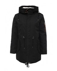Мужская черная парка от Alcott