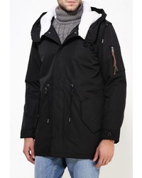 Мужская черная парка от Alcott