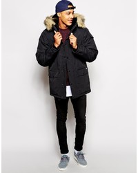 Мужская черная парка от Carhartt