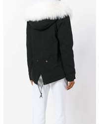 Женская черная парка от Mr & Mrs Italy