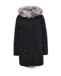 Женская черная парка от B.Style