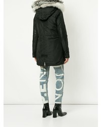 Женская черная парка от Nicole Benisti