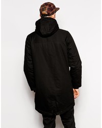 Мужская черная парка от Wesc