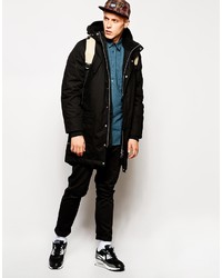 Мужская черная парка от Wesc