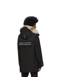Мужская черная парка от Canada Goose
