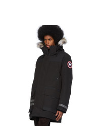 Мужская черная парка от Canada Goose