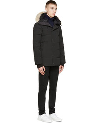 Мужская черная парка от Canada Goose