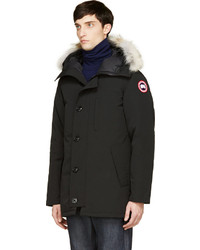 Мужская черная парка от Canada Goose