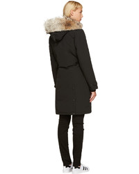 Женская черная парка от Canada Goose