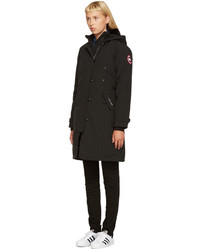 Женская черная парка от Canada Goose