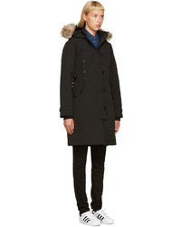 Женская черная парка от Canada Goose