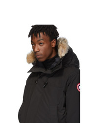 Мужская черная парка от Canada Goose