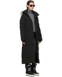 Женская черная парка от Canada Goose