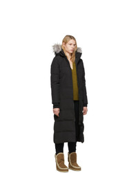 Женская черная парка от Canada Goose