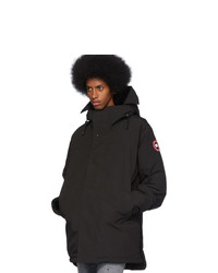 Мужская черная парка от Canada Goose