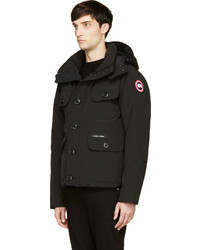 Мужская черная парка от Canada Goose