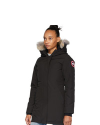 Женская черная парка от Canada Goose