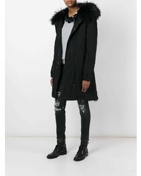 Женская черная парка от Mr & Mrs Italy