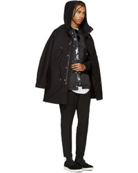 Мужская черная парка от Diesel