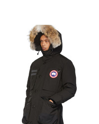 Мужская черная парка от Canada Goose