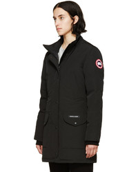Женская черная парка от Canada Goose
