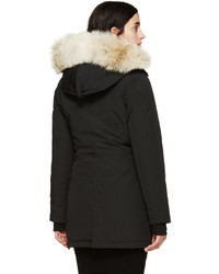 Женская черная парка от Canada Goose
