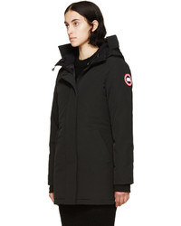 Женская черная парка от Canada Goose