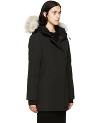Женская черная парка от Canada Goose
