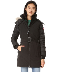 Женская черная парка от Canada Goose