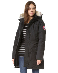 Женская черная парка от Canada Goose