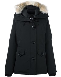 Женская черная парка от Canada Goose