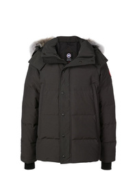 Мужская черная парка от Canada Goose