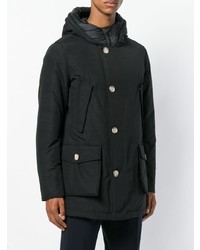 Мужская черная парка от Woolrich
