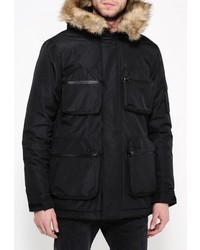 Мужская черная парка от D-struct