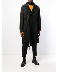 Мужская черная парка от Moschino