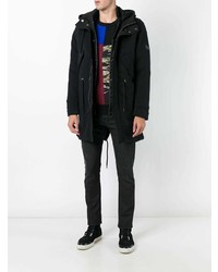 Мужская черная парка от Diesel