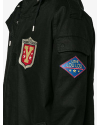 Мужская черная парка от Saint Laurent