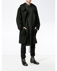Мужская черная парка от Ann Demeulemeester