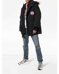 Мужская черная парка от Canada Goose