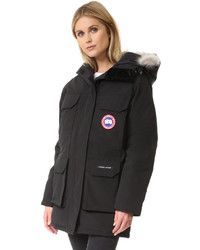 Женская черная парка от Canada Goose