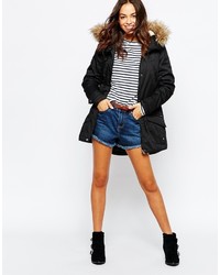 Женская черная парка от Only