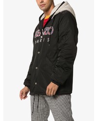 Мужская черная парка от Kenzo