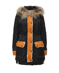 Женская черная парка от Grafinia