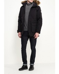 Мужская черная парка от Helly Hansen