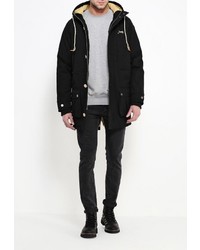 Мужская черная парка от Heritage