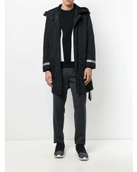 Мужская черная парка от Blackbarrett