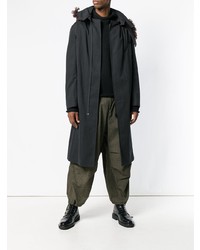 Мужская черная парка от Yohji Yamamoto