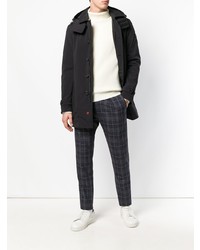 Мужская черная парка от Peuterey