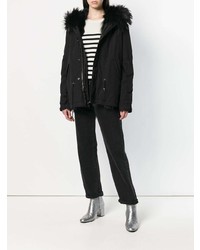 Женская черная парка от Mr & Mrs Italy